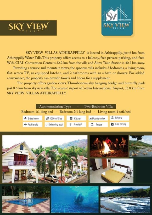 Skyview Villa Athirappilly Extérieur photo